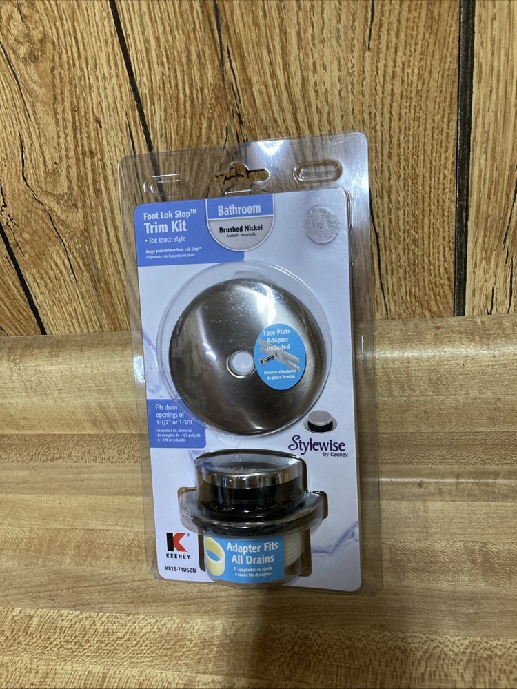 Keeney 1.5-in Brushed Nickel Foot Lock Trim Kit New