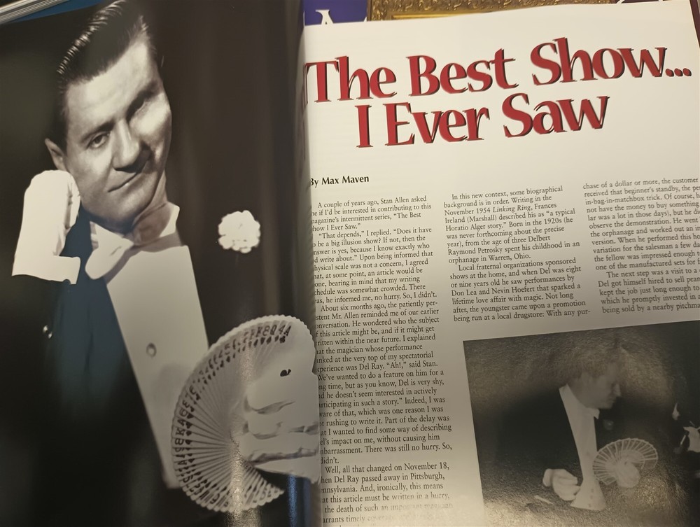 Del Ray Autobiography 1925-2003 Magic Magazine Issue 2004