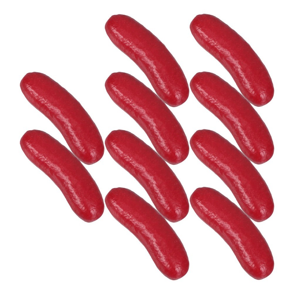 20 Pcs Plastic Artificial Food Props Realistic Sausage Simulation Display Decor
