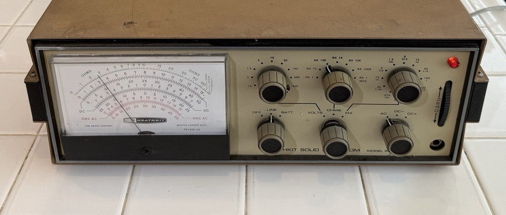 Power Tested Only — Heathkit IM-25 Solid State VOM — See Description