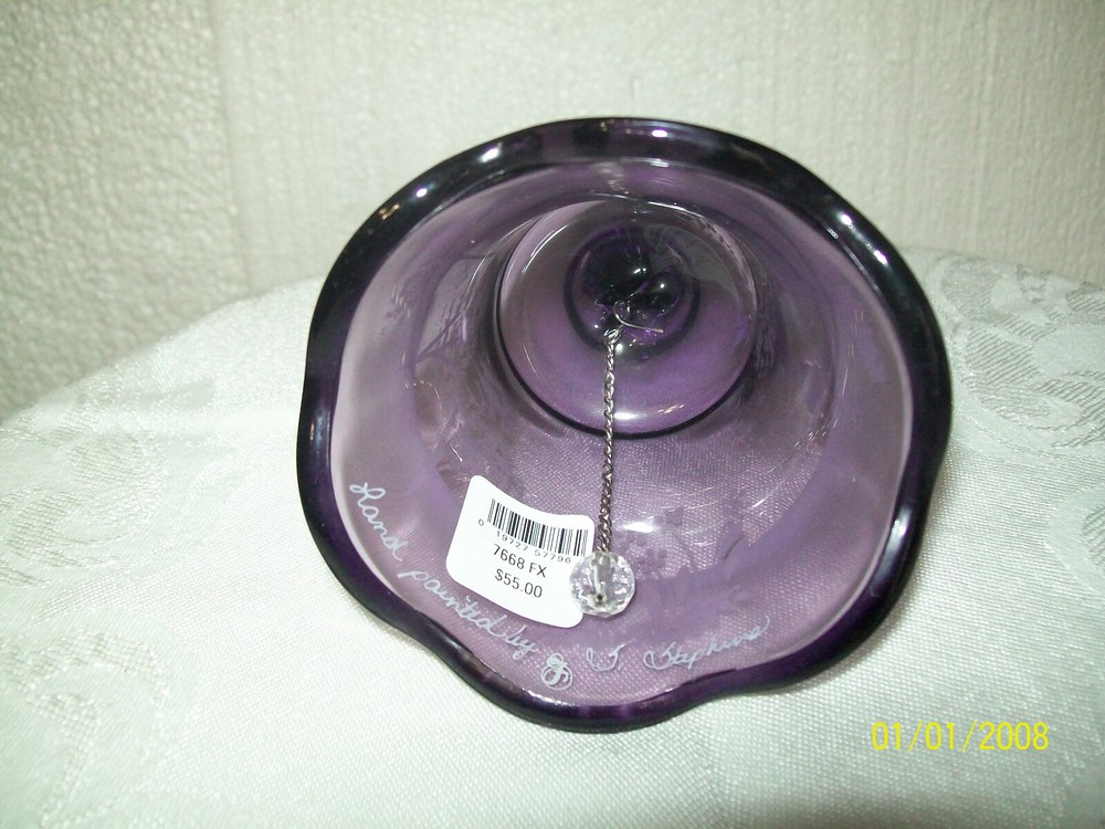 Fenton Lavender/Violet Mary Gregory Bell 7668 FX