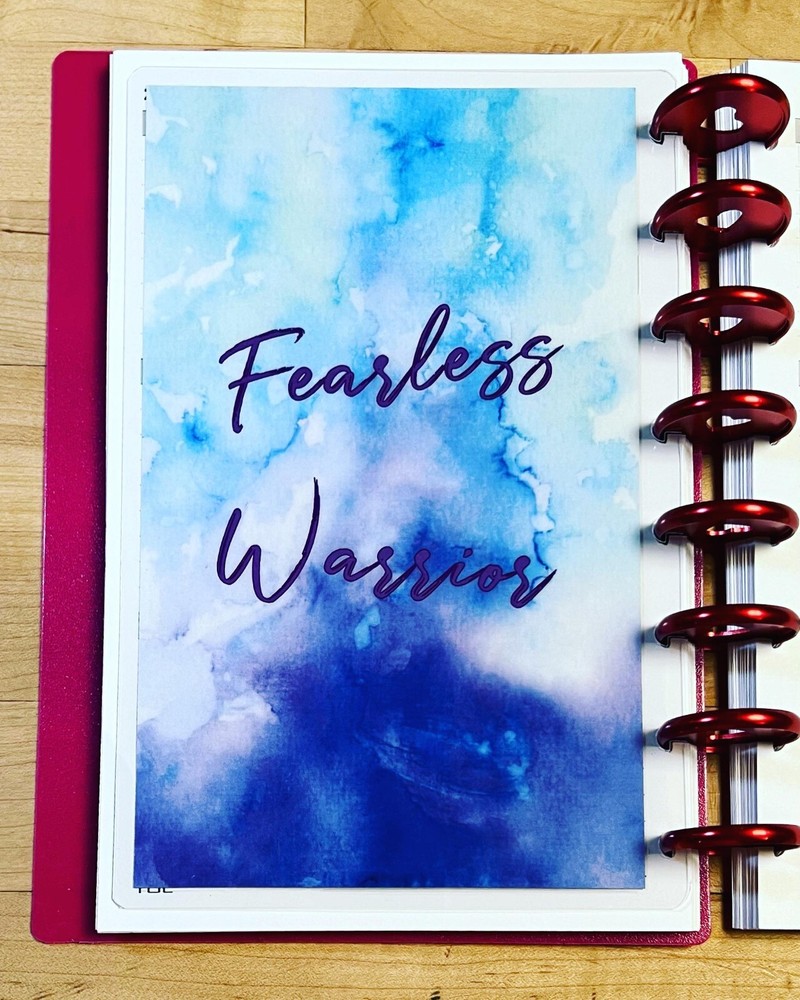 Fearless Warrior Watercolor DASHBOARD 4 use w/ TUL/Arc (8 disc) Planner