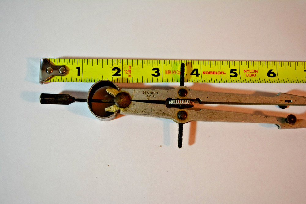 Bruning Germany Drafting Compass. Vintage.