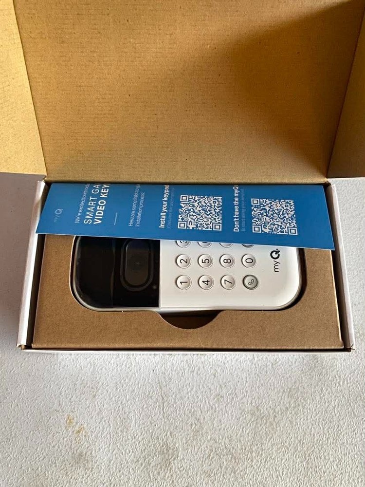 myQ Smart Garage Video Keypad - White