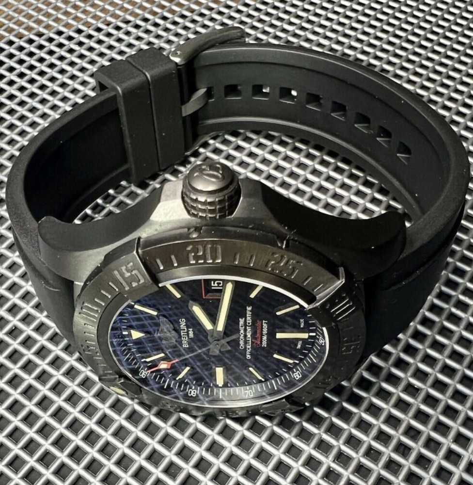 BLACK Vulcanized Caoutchouc rubber Strap Band Straight Edge Quick Release