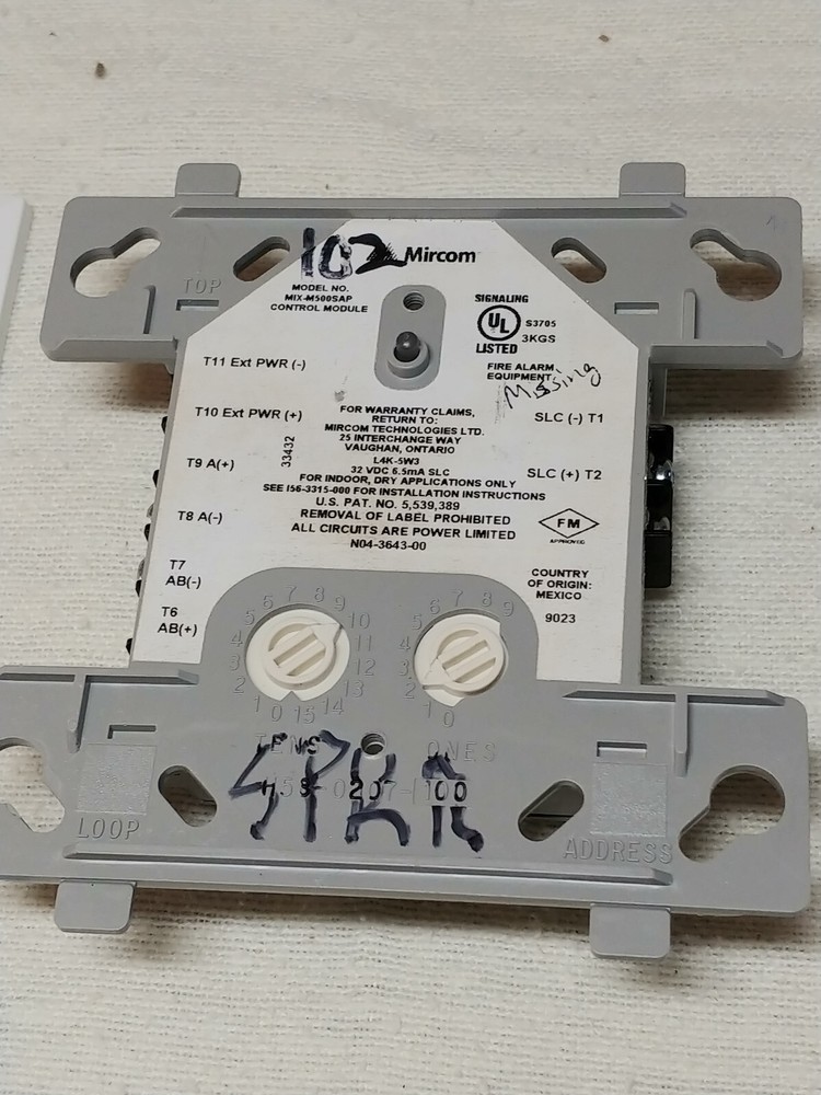 MIRCOM MIX-M500SAP SUPERVISED CONTROL MODULE