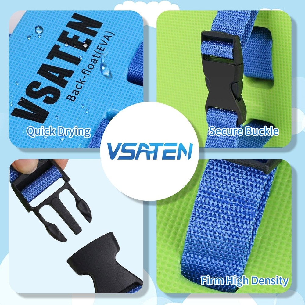 VSATEN Back Float, Swim Belt Bubble Adjustable Layers Thicken Split Foam Lear...