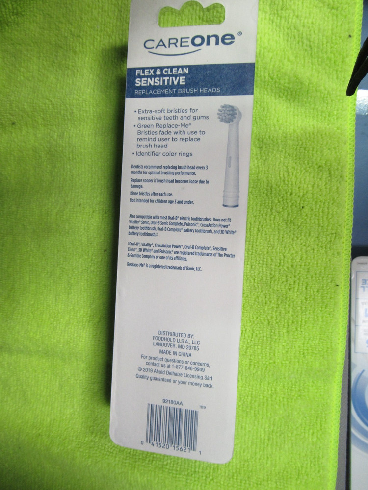 CareOne Flex & Clean Sensitive 3 Replacement Brush Heads