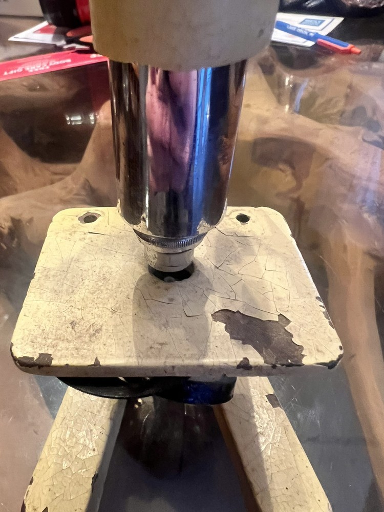 vintage jena microscope