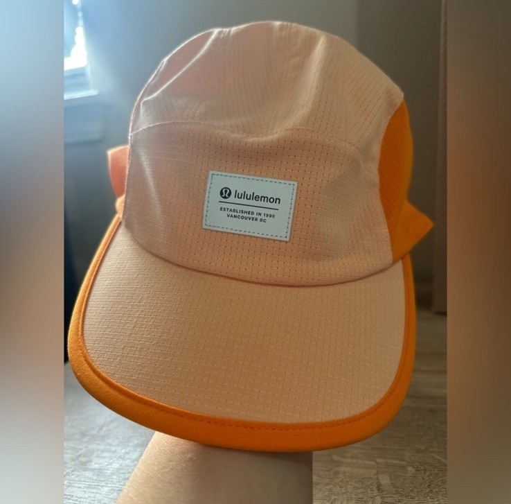 lululemon Peach Orange Multi Panel Hat