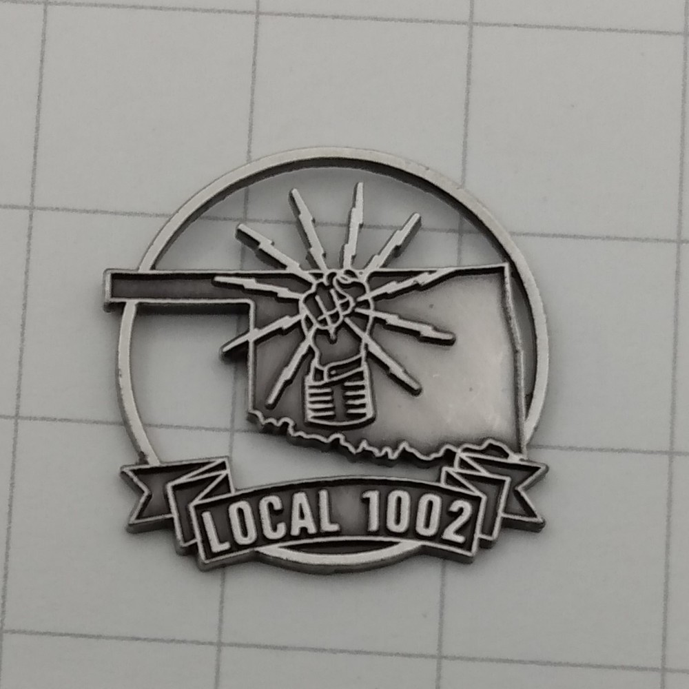 IBEW Lapel Pin Local 1002 Tulsa, OK.
