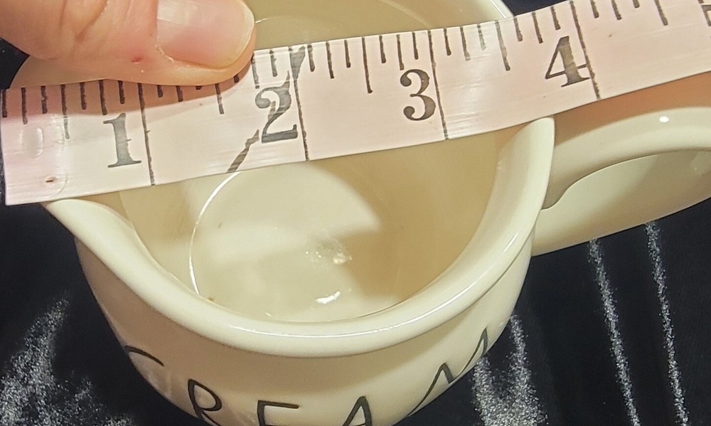 Rae Dunn Artisan Collection Creamer - White, Black