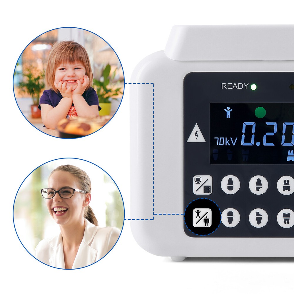 Portable Dental Rays Unit Machine Digital Image System 2in1 Screen /Sensor 2Size