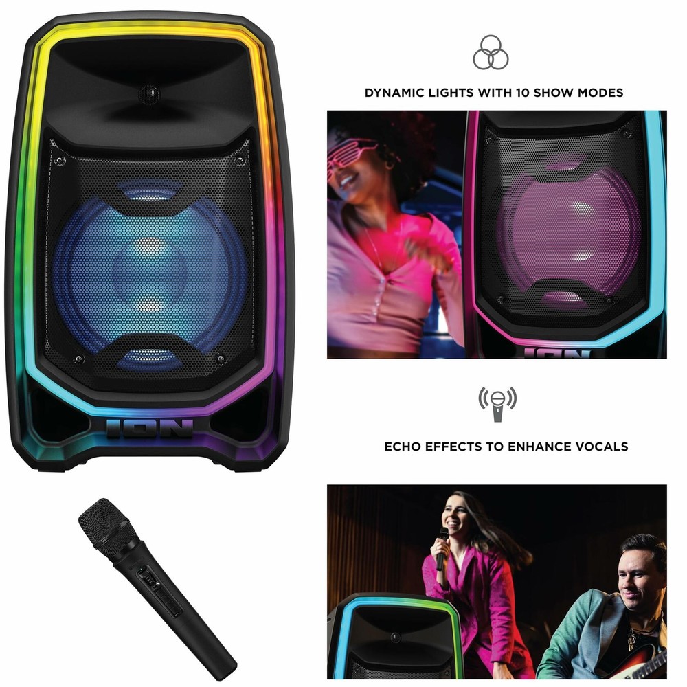 ION Total PA Freedom High-Power Speaker System with, Wireless Microphone,