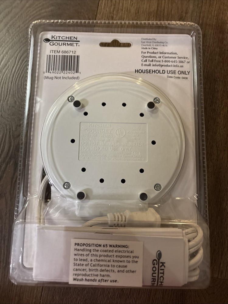 Kitchen Gourmet Electric Beverage Warmer
