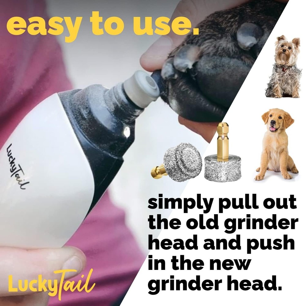 Dog Nail Grinder - Regular - Replacement Head - for Small, Medium & Large Dog...