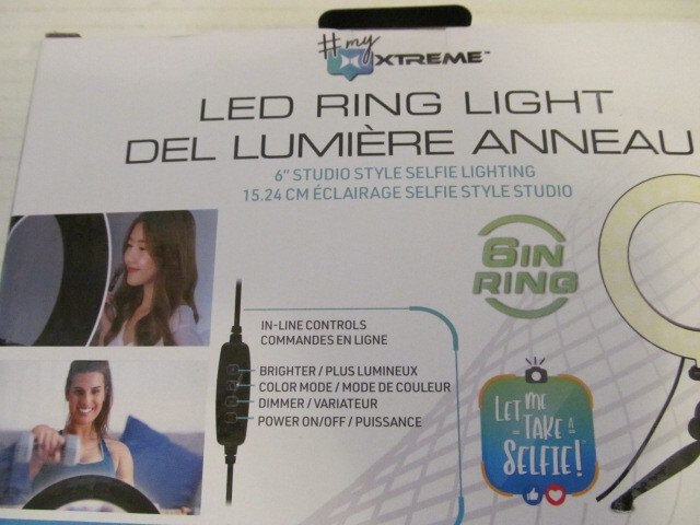 Xtreme 6" Diameter LED Ring Light for Studio Style Selfie Lighting