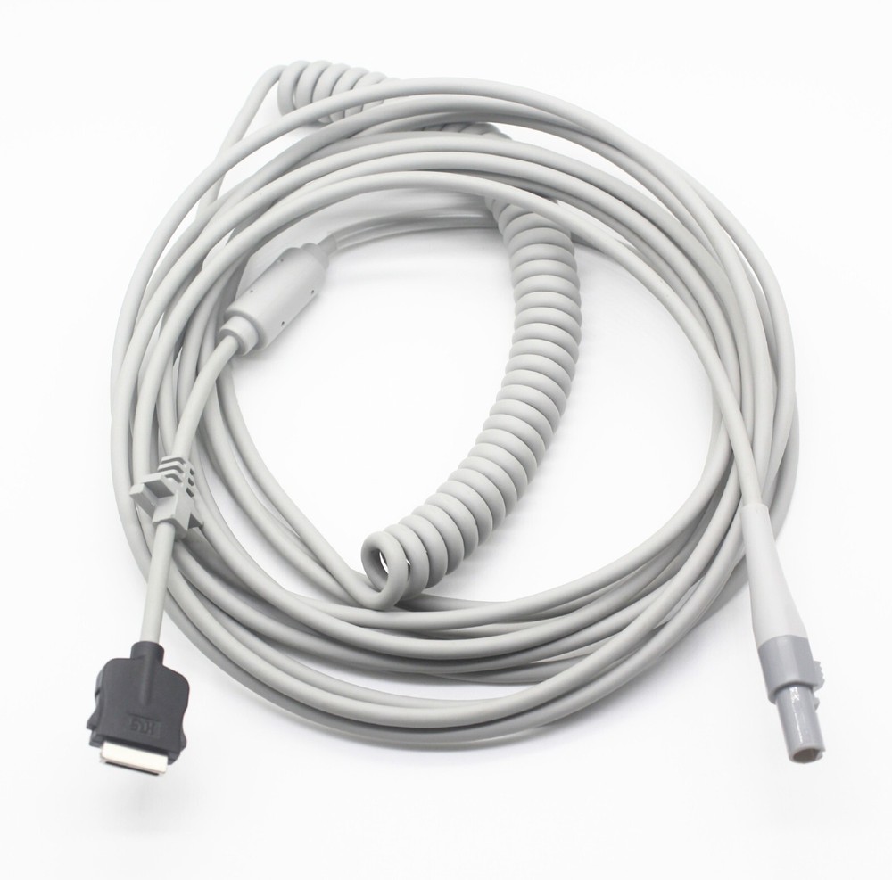 Coiled Patient Cable For GE MAC5000/5500 Resting ECG System with CAM-14 Module