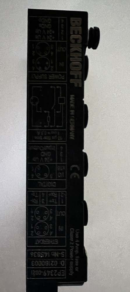 Beckhoff EP2349-0021 Ethercat 16-Ch Input/Output Module - NEW - Free Shipping