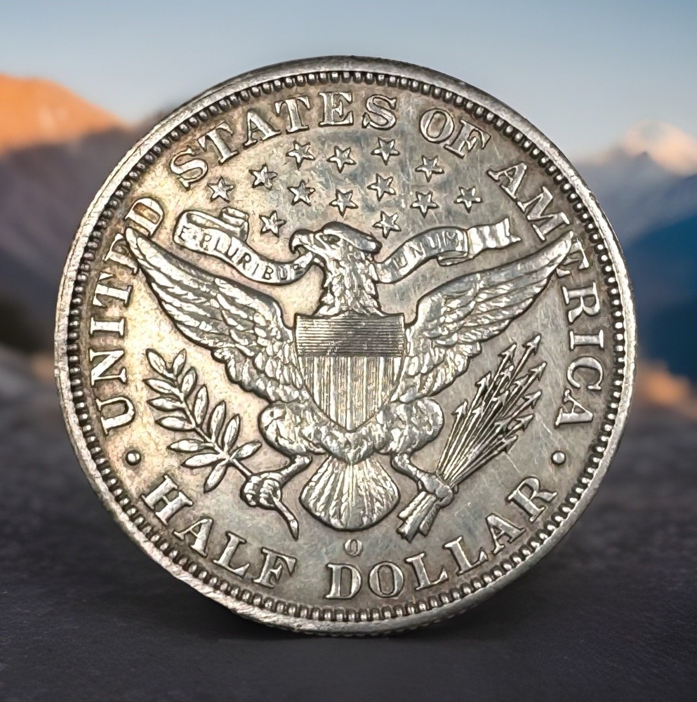 1995o 50c Barber Half Dollar, About Uncirculated