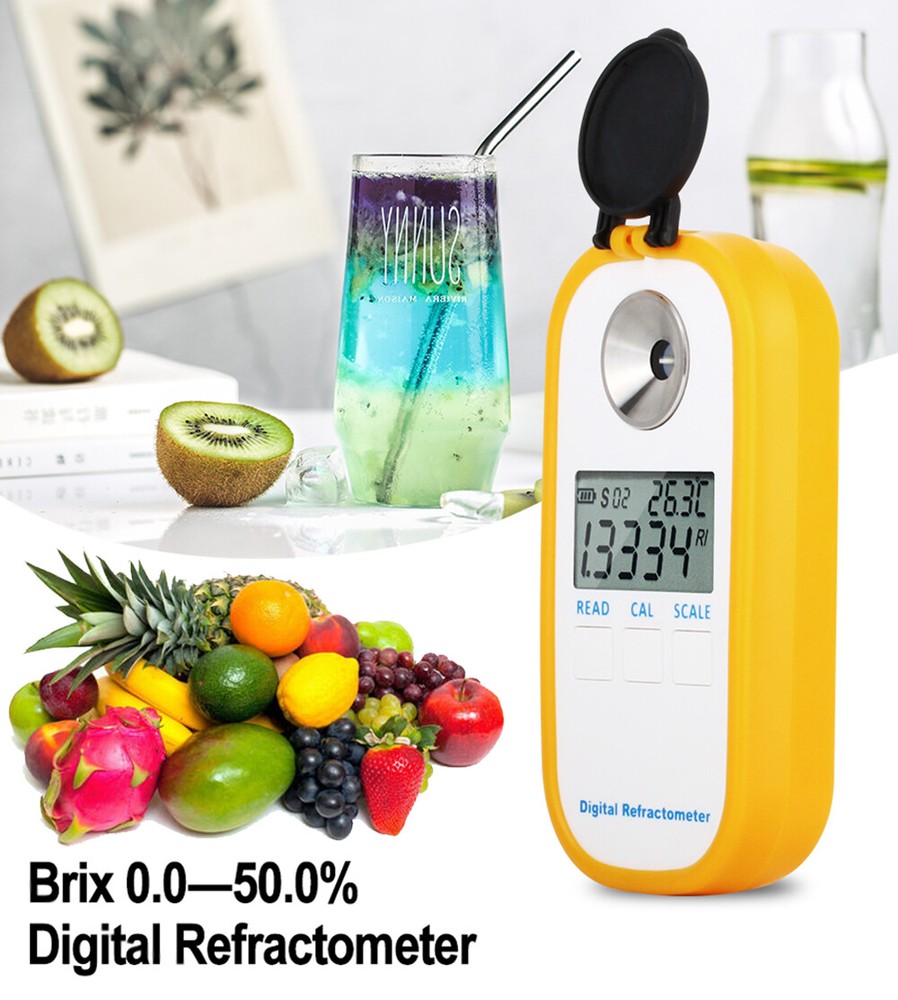 Digital Brix Meter Refractometer Honey Sugar Content Tester with Range 0 to 50%