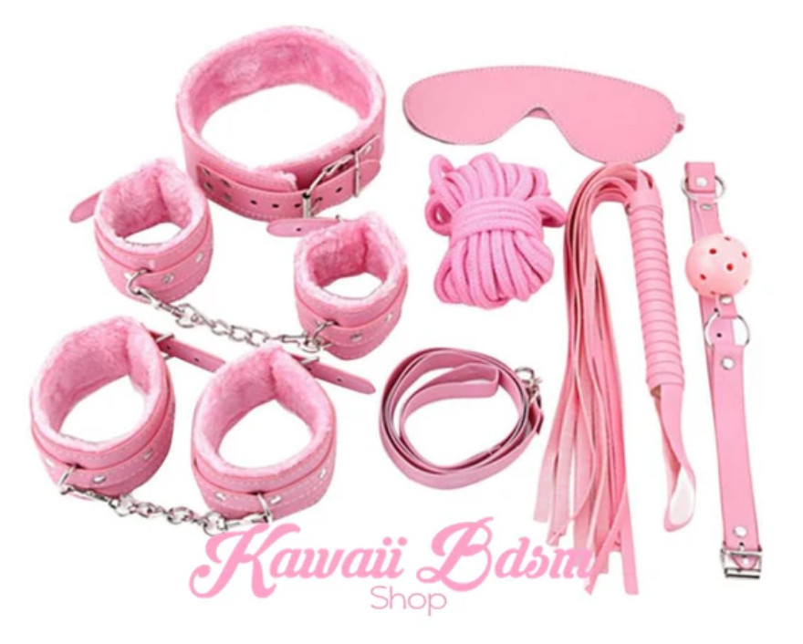 7 pcs SM Bondage submissive (pink)