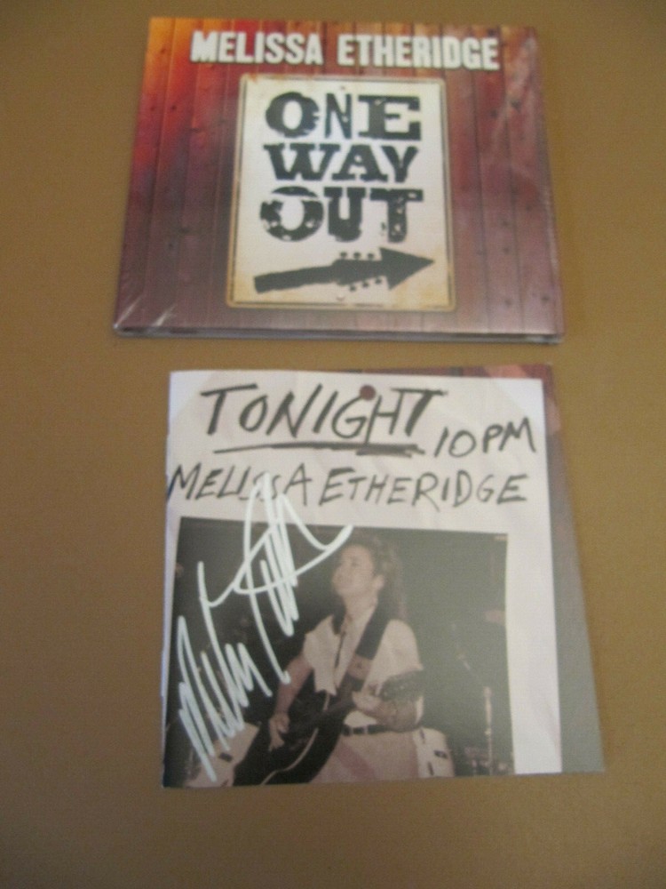 AUTOGRAPHED MELISSA ETHERIDGE ONE WAY OUT SIGNED CD Booklet Sealed CD 2022