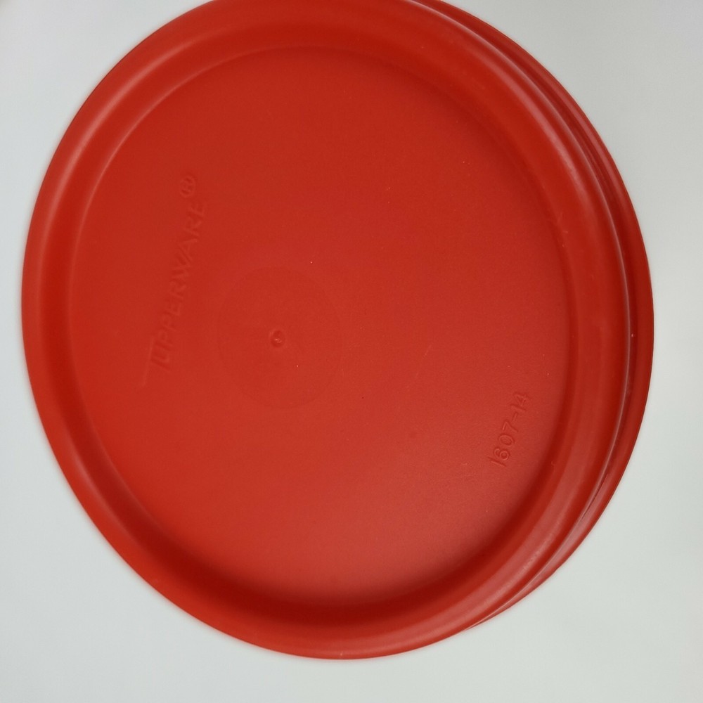 Tupperware Modular Mates Containers #1606 & #1605 Red lid