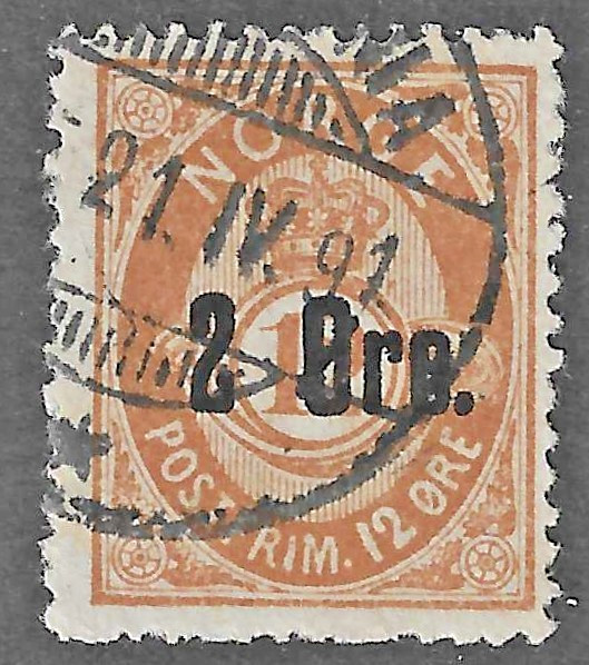 Norway (1888)  - Scott # 46,    Used