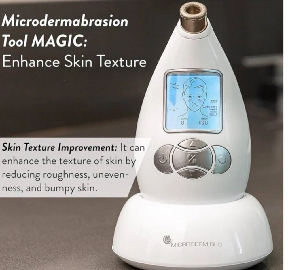 Microderm GLO Diamond Microdermabrasion Machine and Suction Tool