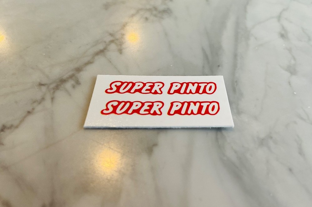 TYCO SUPER PINTO DECAL SHEET