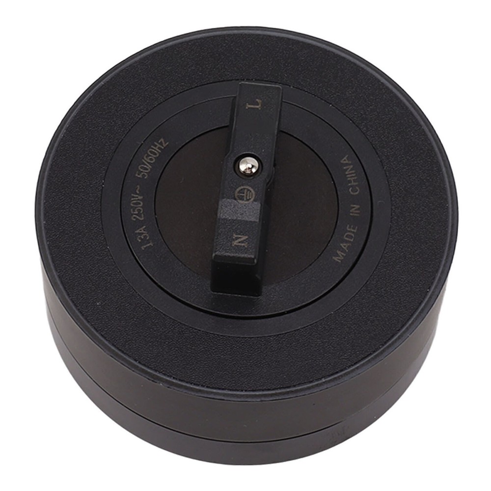 Electrical Outlet Track Socket Black Horizontal Removable Electrical Wall