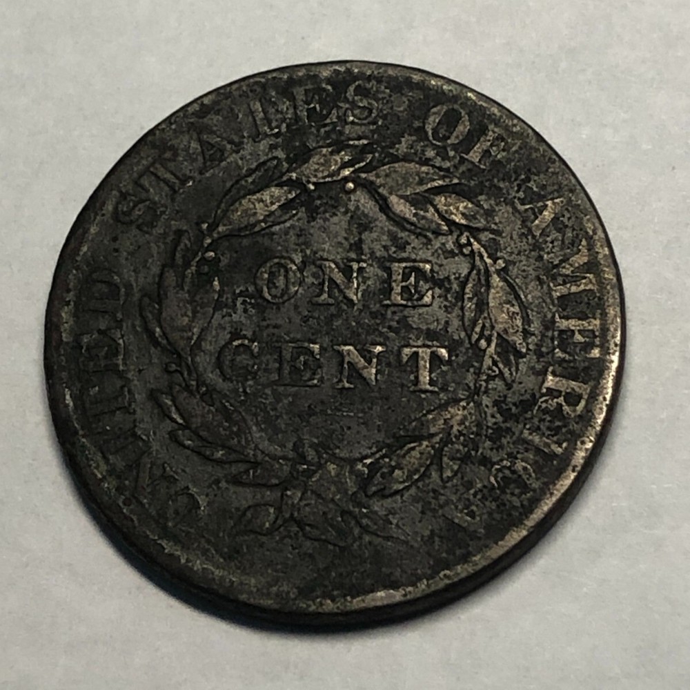 1820 small date CORONET HEAD large cent. Fine, micro-porosity. #ed4