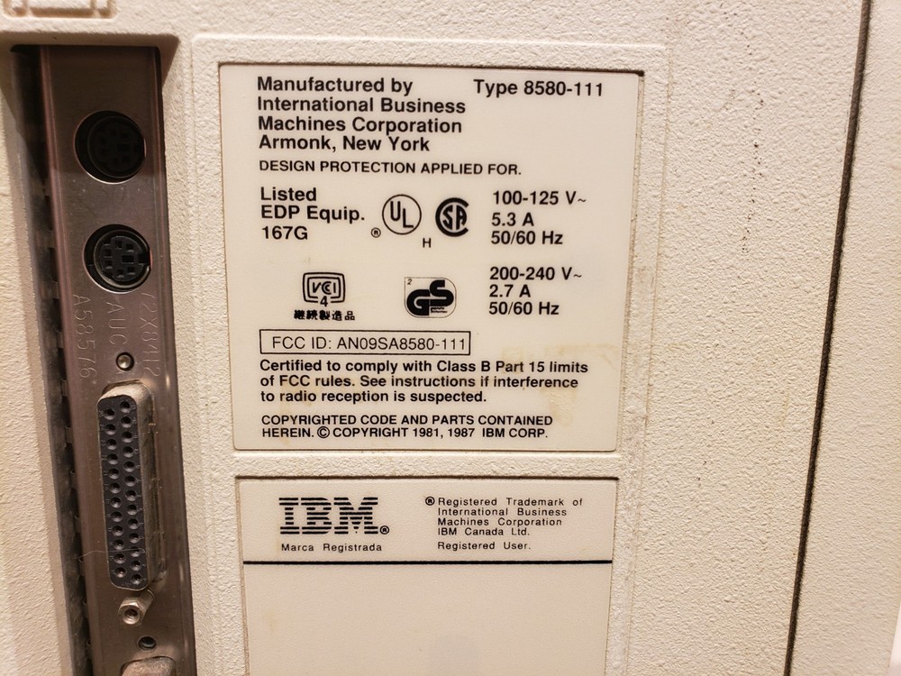 IBM PS/2 Model 80 386 Type 8580 Personal System 2 Tower PC Computer 386SX **READ