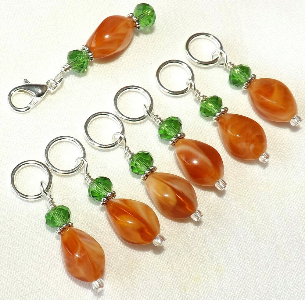 KNITTING STITCH MARKERS HANDMADE ACCESSORIES KJ4IYFCRAFTS