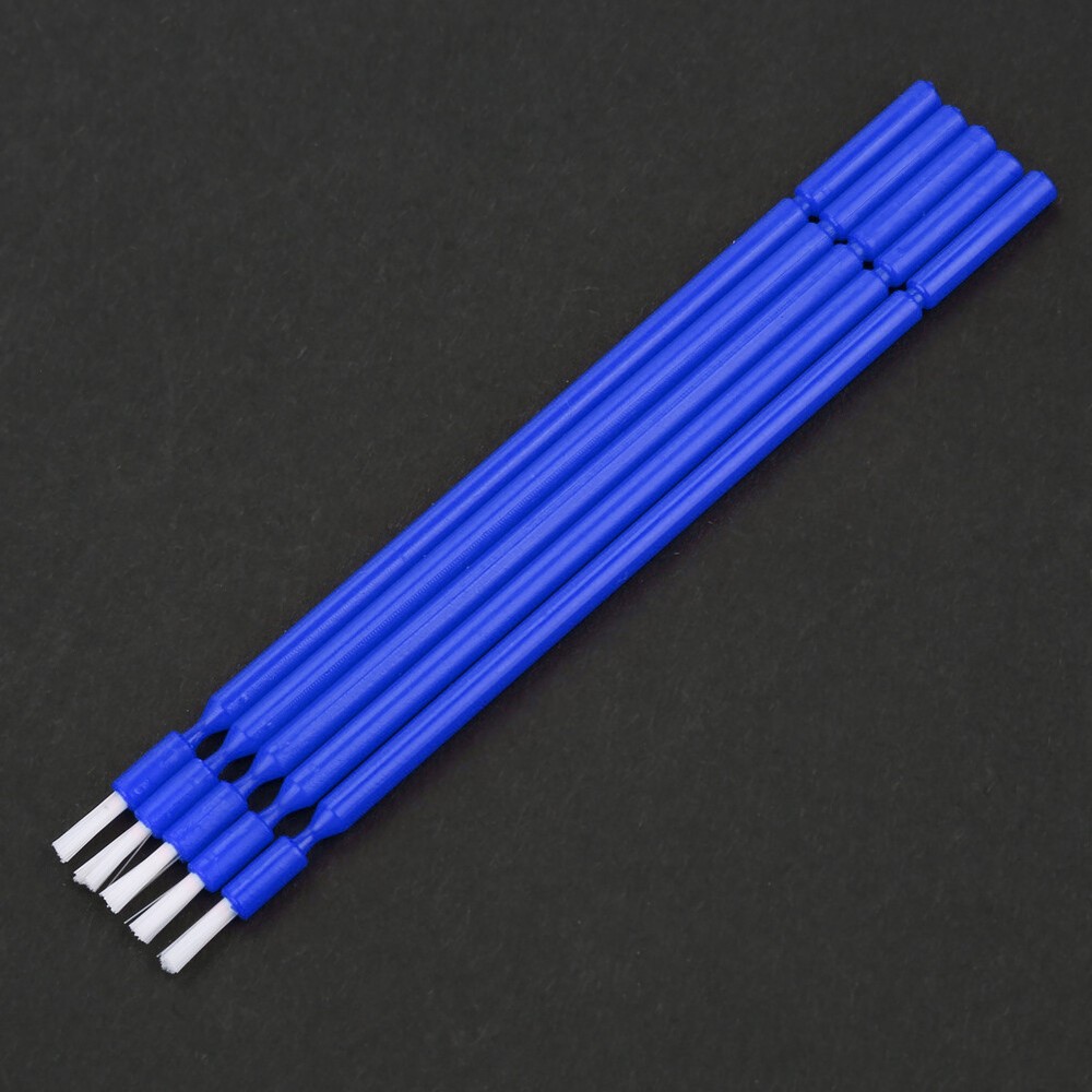 100Pcs/SET Dental Disposable Micro Applicator Brush Bendable Sticks - Blue