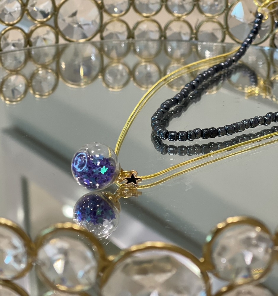 Customised  Layered Necklace, Christmas Ornament