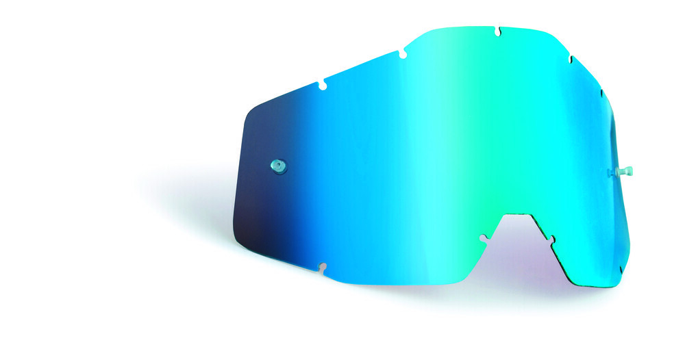 FMF Vision Replacement Lens for PowerCore/Bomb Goggles (Blue Mirror)