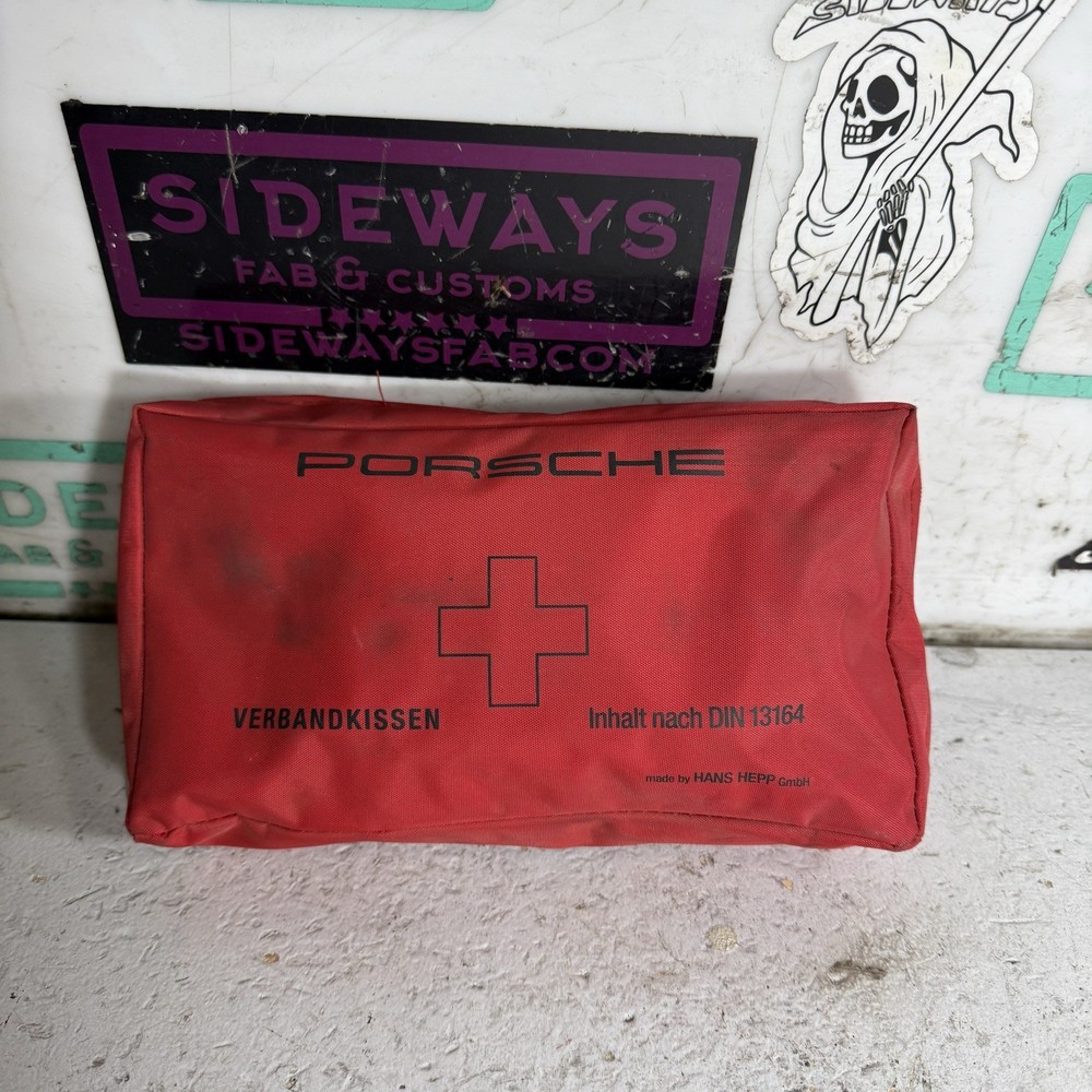 Porsche First Aid Kit Red Medical Bag