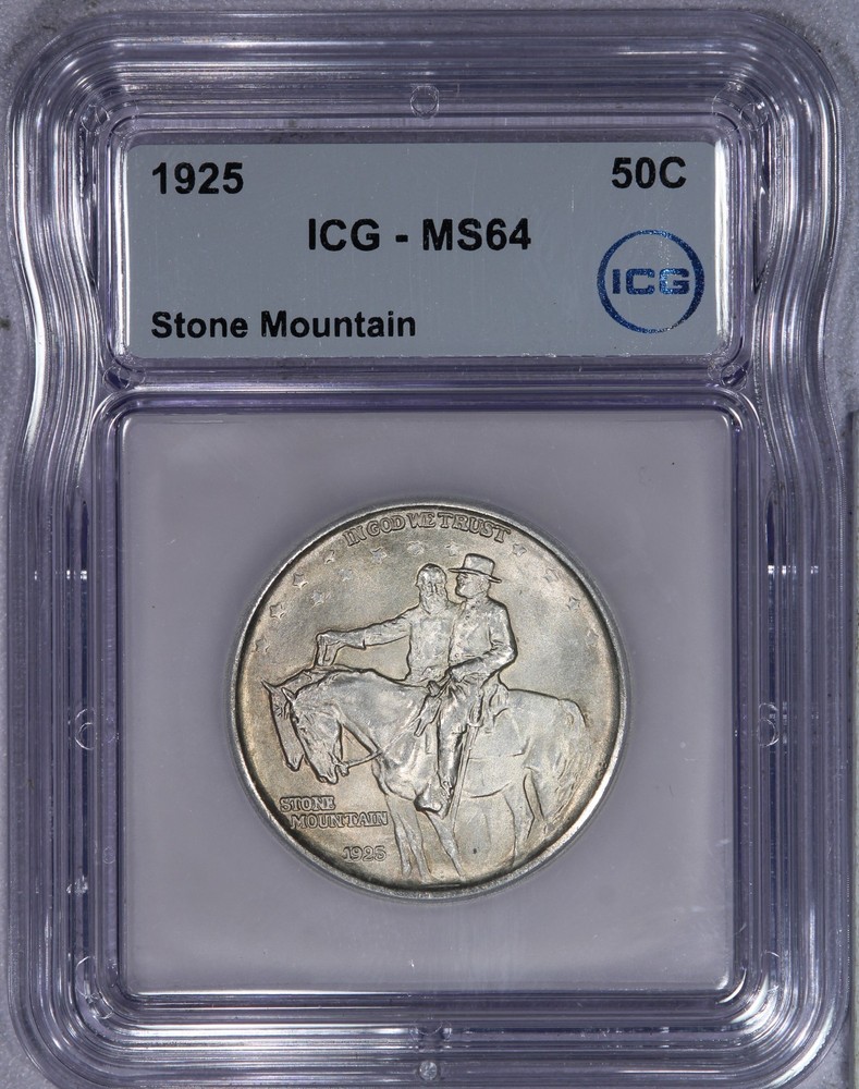 1925 Stone Mountain Half Dollar ICG MS64