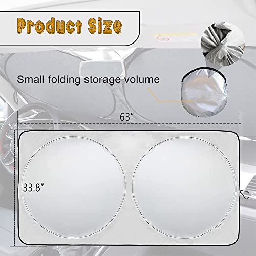 Large Foldable Car Windshield Front Window Sunshade Cover Visor UV Protector