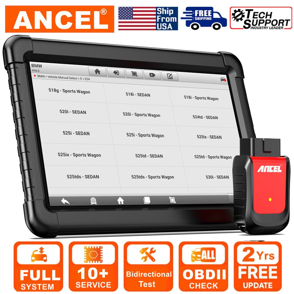 10" Android Bidirectional ODB2 Scanner Bluetooth All System OBD2 Diagnostic Tool