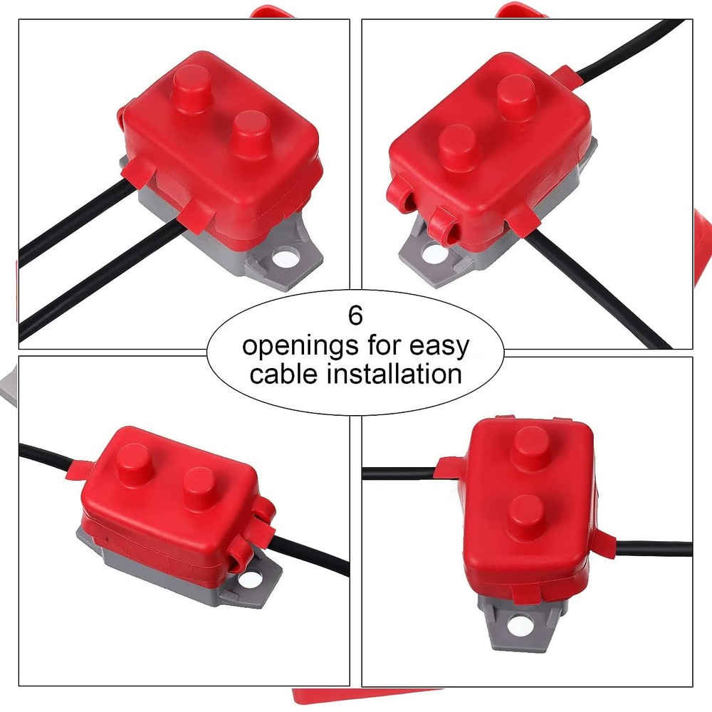 Tiwerlfe Stud Type Circuit Breakers Auto Reset Lengthwise Bracket Grey