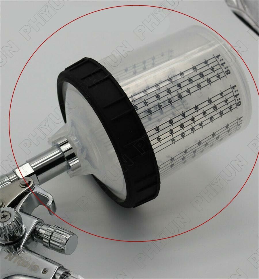 600ML Disposable Cup w/M16x2 External Thread Connector For Adapter Spray Gun