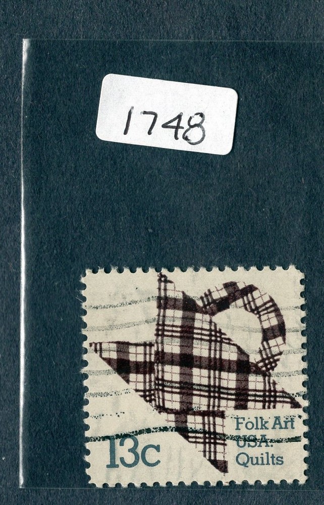 1978 Stamp #1748 Quilts Plaid Used