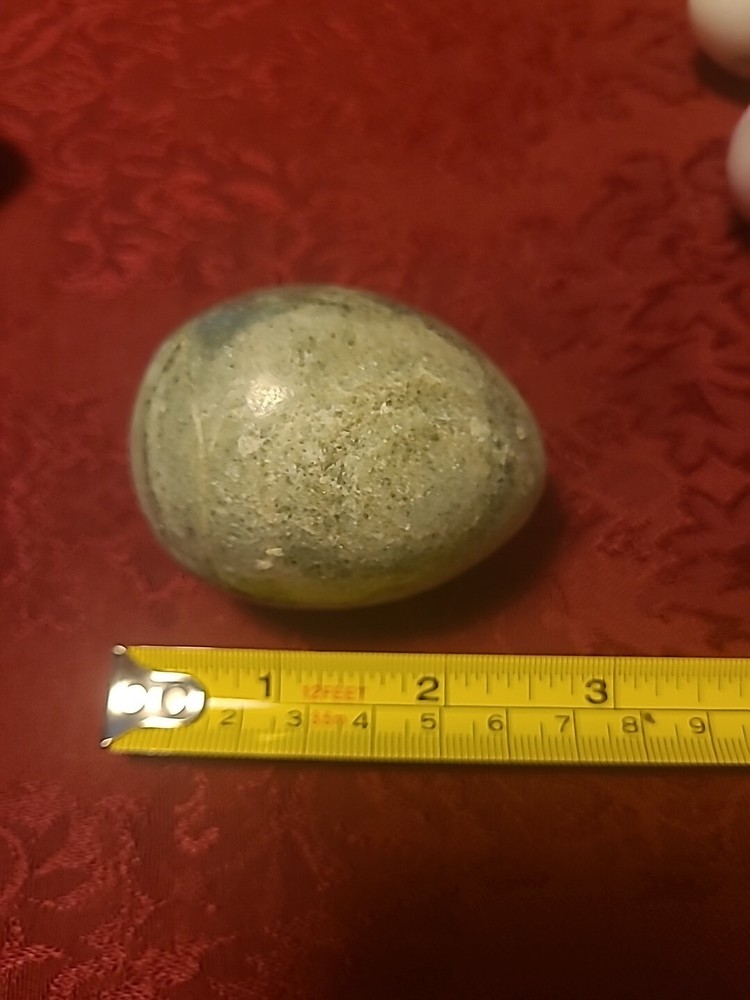 Lot Of 6 Stone Eggs Assorted 3" And Under