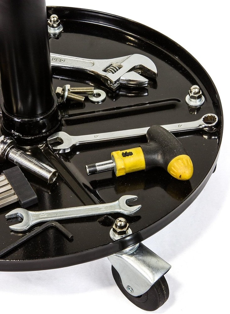 Adjustable Rolling Garage Stool Seat