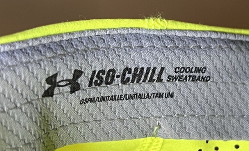 Under Armour Iso-Chill 6 Panel Neon Yellow Adjustable Hook & Loop Training Hat