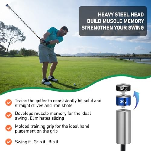 Golf Swing Trainer Aid for Indoor Practice Speed Training, Warm up Stick