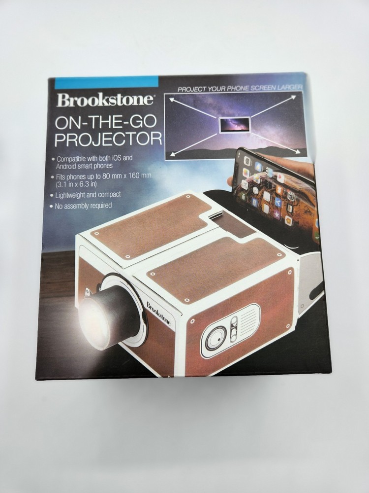 Brookstone On-The-Go Portable Phone Projector